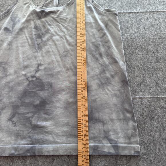 Lululemon Marble‎ Dye Womens 12 Rhio Gray Swiftly Tech Tank - Picture 3 of 6